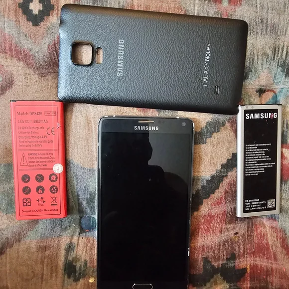 Samsung Smartphone with Black Display
